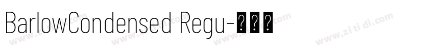 BarlowCondensed Regu字体转换